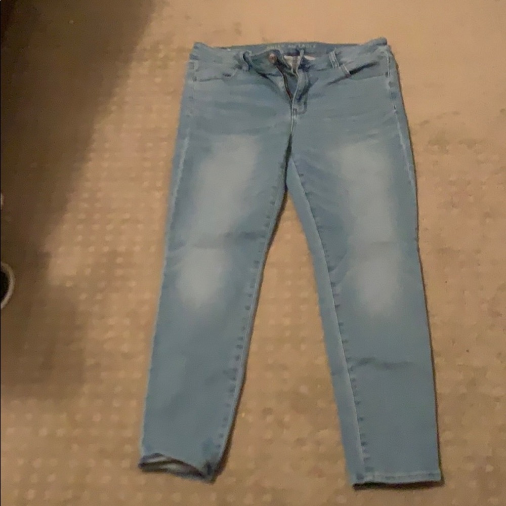 Light blue skinny jeans